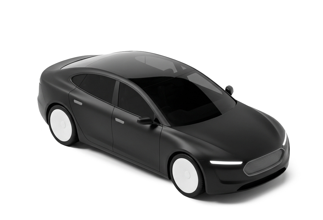 Black premium sedan
